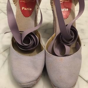 Cute Christian Louboutin wedges sz 8 (38)